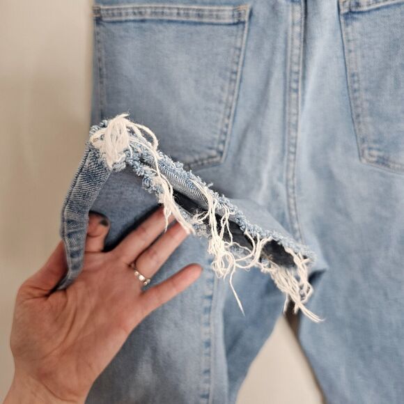 Madewell Medium-Blue Wash The Perfect Vintage Jeans Raw Hem Edition High Rise 28 - Picture 12 of 14